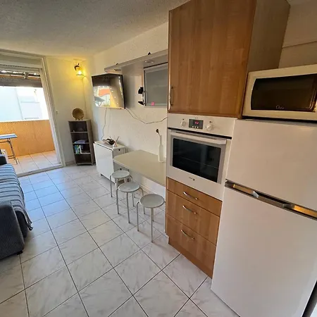 T2 Avec Piscine Et Parking Privatif Au Cap D'agde, Ideal Pour 4 Personnes - Fr-1-749-72 דירה *