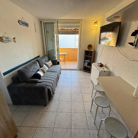 Apartment T2 Avec Piscine Et Parking Privatif Au Cap D'agde, Ideal Pour 4 Personnes - Fr-1-749-72 *